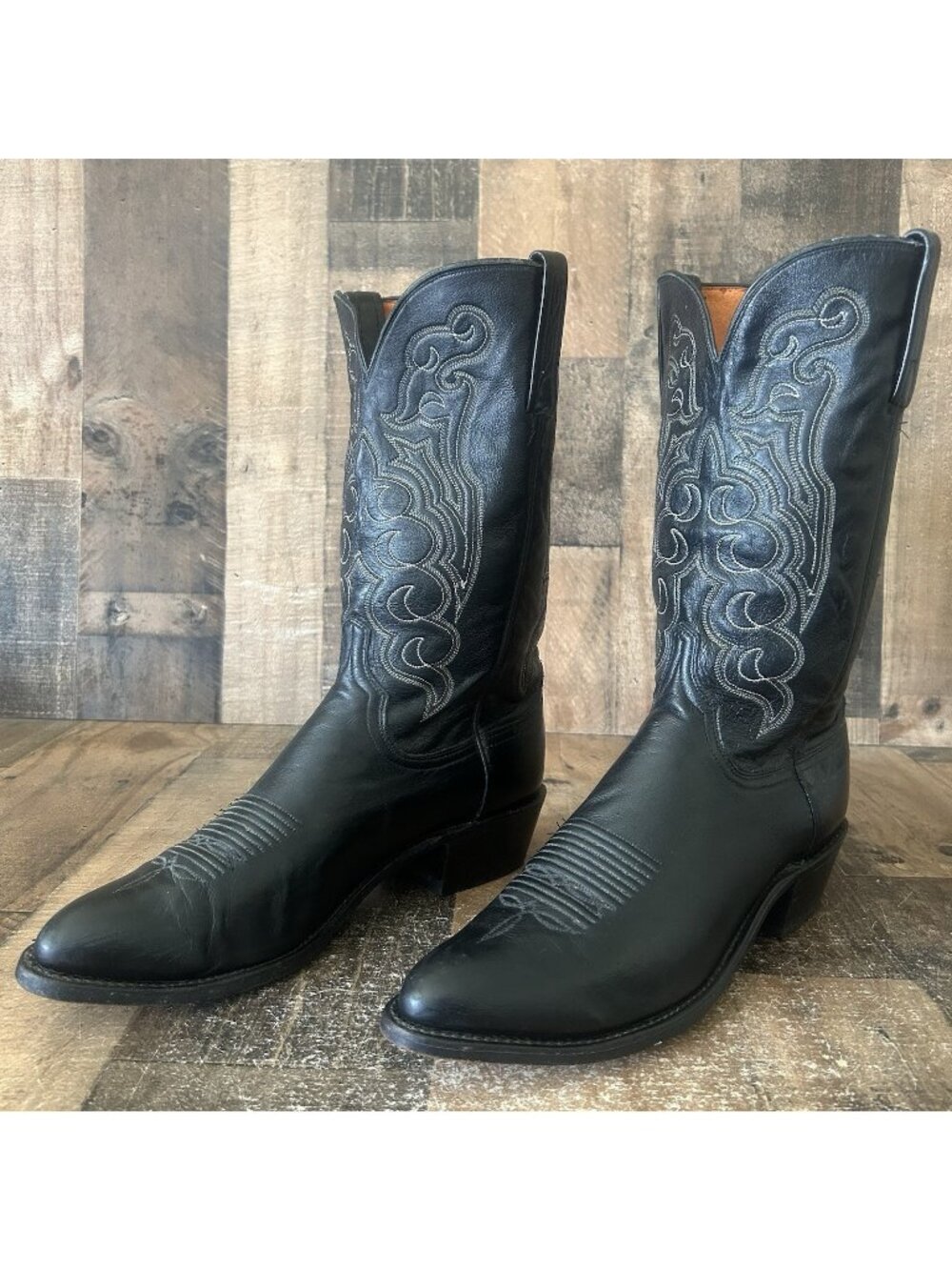 Lucchese Black N1613J4 Western 1883 Cowboy Boots Mens 11 D